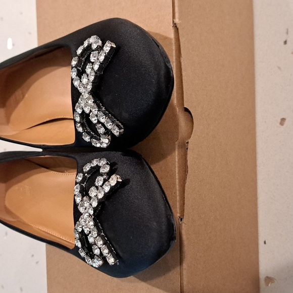 NIB J. Crew black satin pumps - Picture 3 of 12